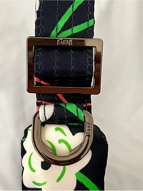 Lug Flutter SE Crossbody Bag Bright Floral RFID Front Zip Pocket Travel Blue - Picture 11 of 12